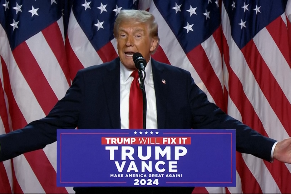 “Vai ser a nova era dourada da América” O primeiro discurso de Donald Trump a declarar vitória  .png