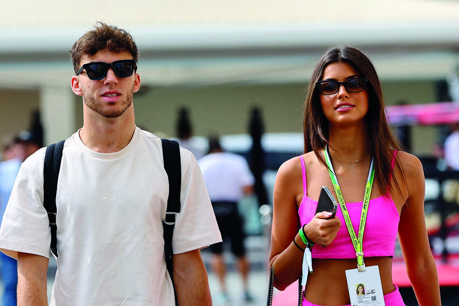 Francisca Cerqueira Gomes e Pierre Gasly assumiram o namoro em outubro de 2022, após alguns meses de especulação 