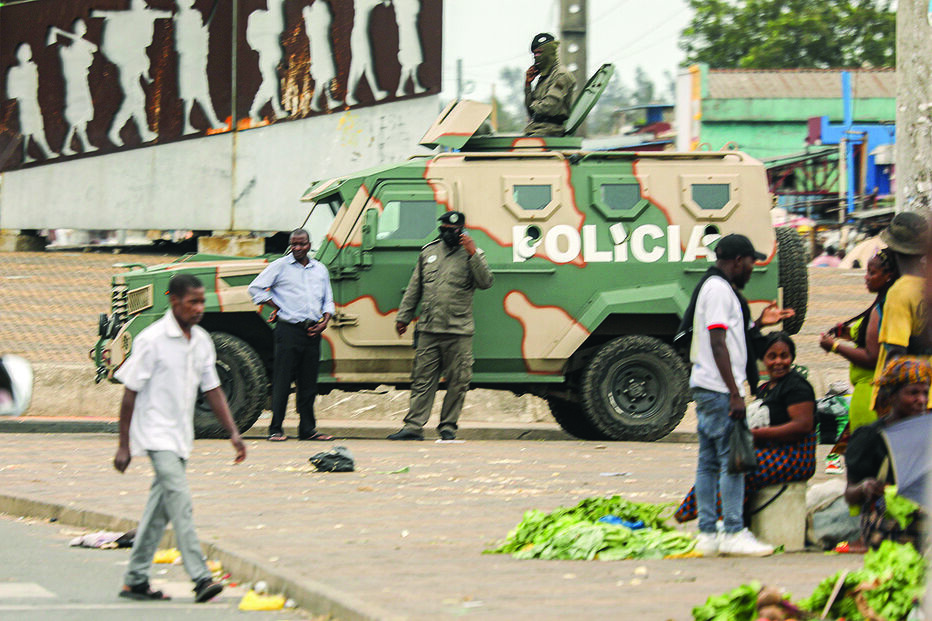Protestos em Maputo na sequência da crise eleitoral em Moçambique