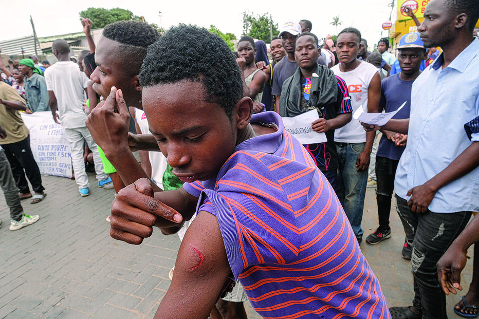 Protestos em Maputo na sequência da crise eleitoral em Moçambique