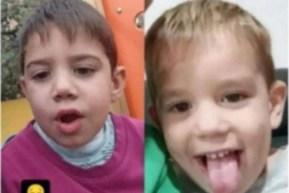 Rubén e Izan, de 3 e 5 anos