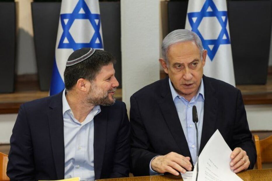 Bezalel Smotrich com Benjamin Netanyahu