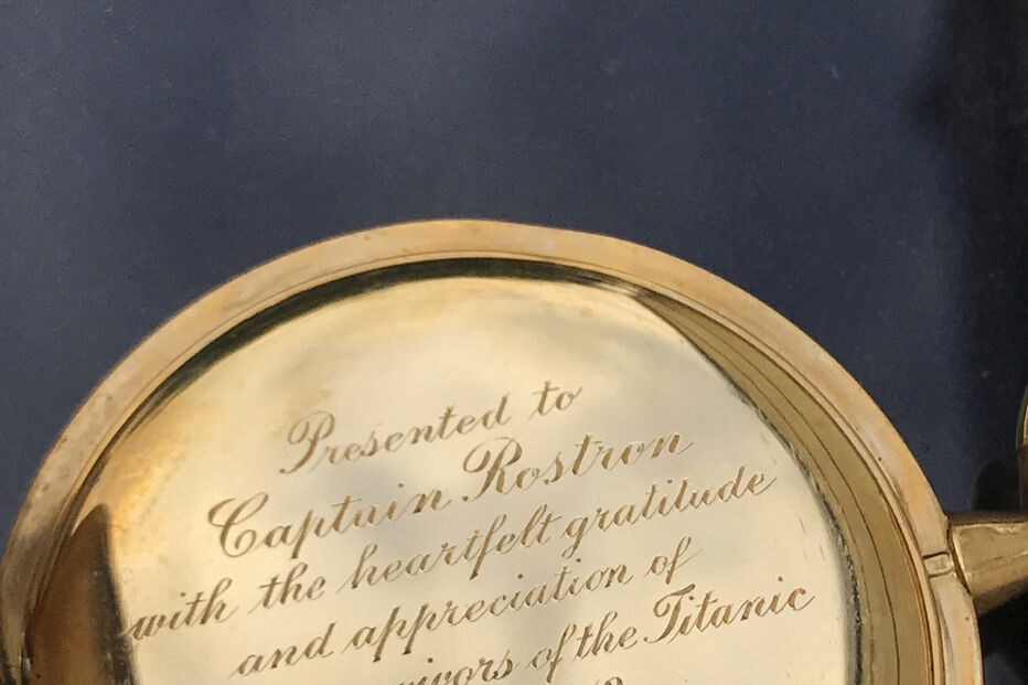 Relógio de ouro dado ao capitão