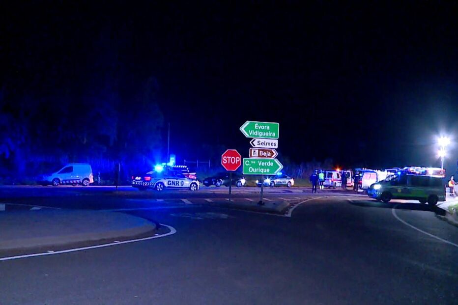 Cinco mortos em despiste seguido de colisão em Beja