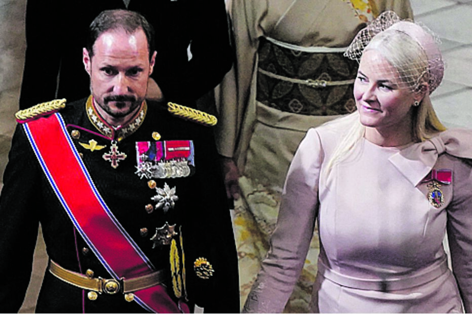 A princesa Mette-Marit e o marido, Haakon