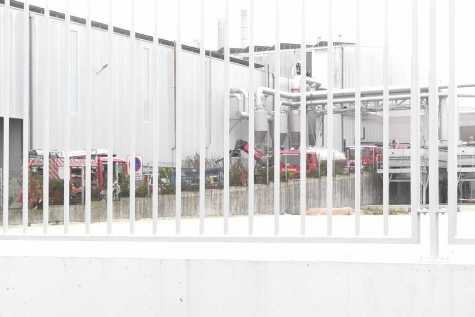 Incêndio deflagra em fábrica de rações em zona industrial na Figueira da Foz