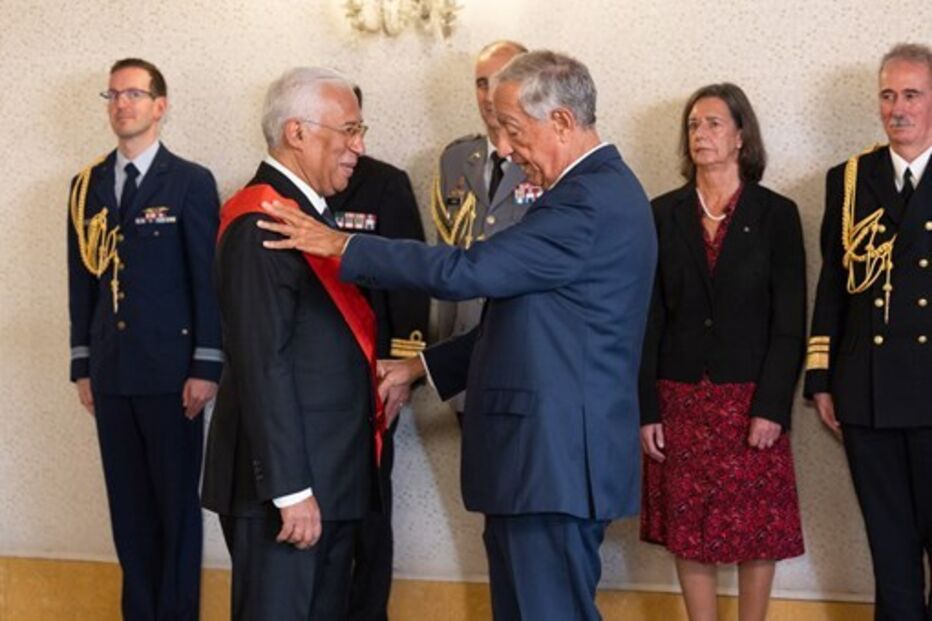Marcelo condecorou António Costa com grã-cruz da Ordem Militar de Cristo