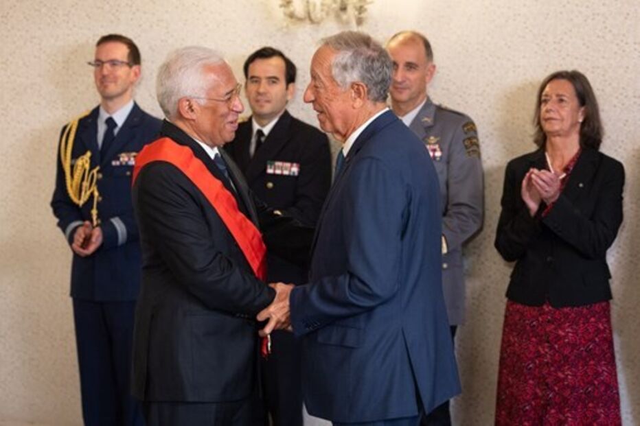 Marcelo condecorou António Costa com grã-cruz da Ordem Militar de Cristo