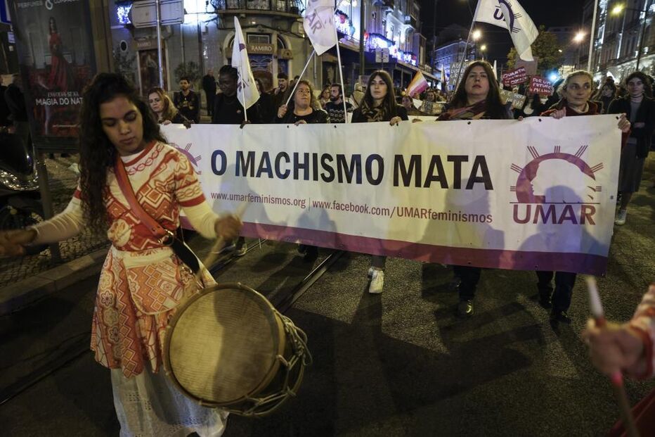 Marcha pelo fim da violência contra as mulheres, em Lisboa