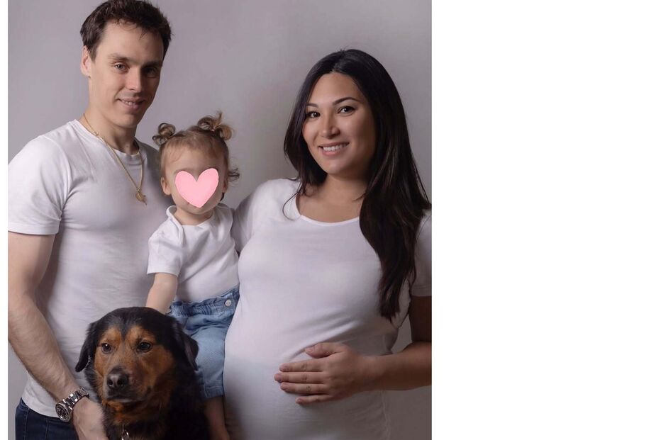 Louis e Marie Ducruet com a filha e o cão.jpg