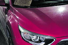 Bilhete deixado em carro