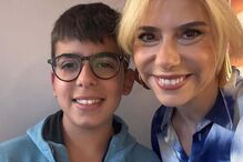 Mónica Sintra e o filho Duarte