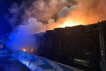 Um ferido em despiste de camião seguido de incêndio na A1 em Gaia