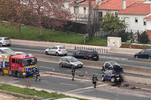 Despiste junto à rotunda do Relógio