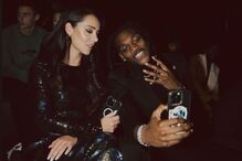 Rafael Leão e Inês Rebelo