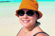 Ana Guiomar na ilha de Holbox 