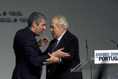 Mário Soares e José Sócrates