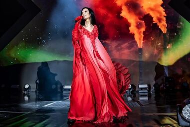 Laura Pausini durante o concerto