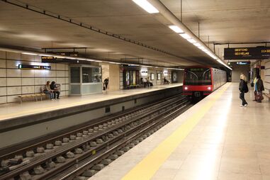 Estação de Metro em Lisboa 