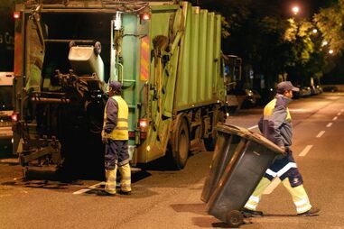 Trabalhadores da higiene urbana