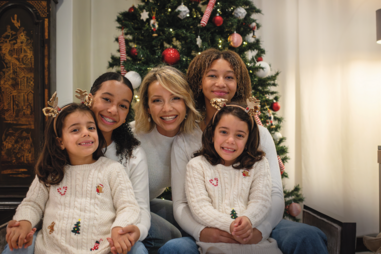 Luciana Abreu com as filhas