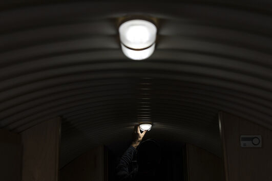 Bunker em habitação na Califórnia, EUA