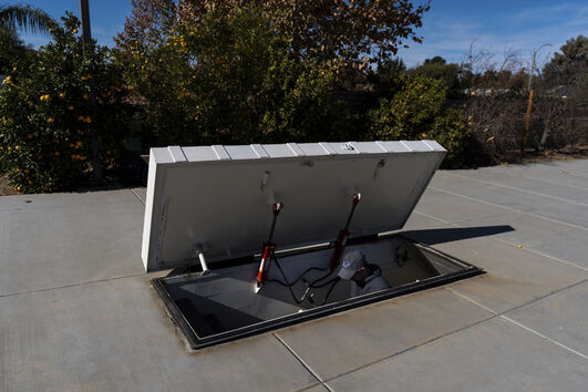 Bunker em habitação na Califórnia, EUA