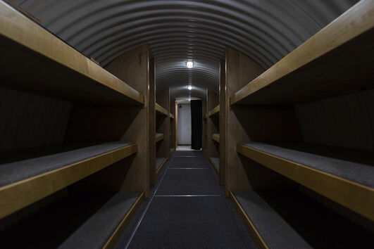 Bunker em habitação na Califórnia, EUA