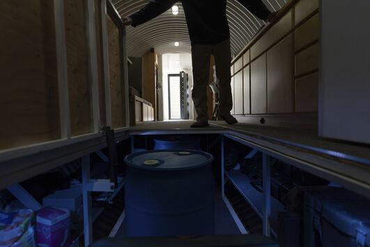 Bunker em habitação na Califórnia, EUA