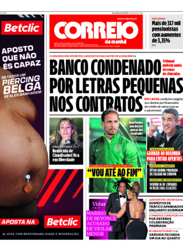 Capa do jornal