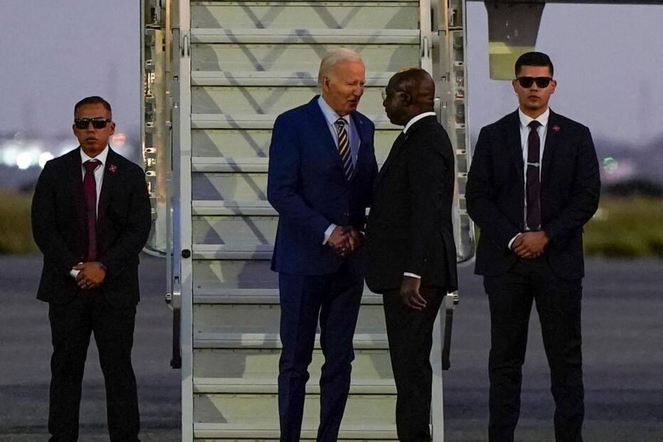 Chegada de Joe Biden a Angola