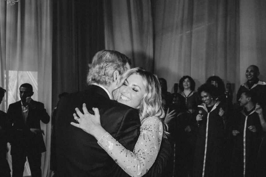 Jessica Athayde e o pai Luís Athayde 