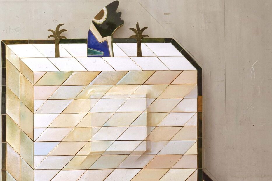 2024-12-05_12_47_02 4-Querubim Lapa, Painel de azulejos enxaquetados, 1994, faiança polícroma vidrada, Foto Carlos Pombo, CEQL.jpg