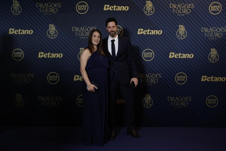 Vítor Bruno com a mulher, Elsa Varela