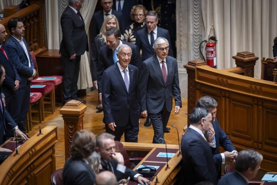 Marcelo Rebelo de Sousa e José Pedro Aguiar-Branco participam na celebração do centenário de Mário Soares 