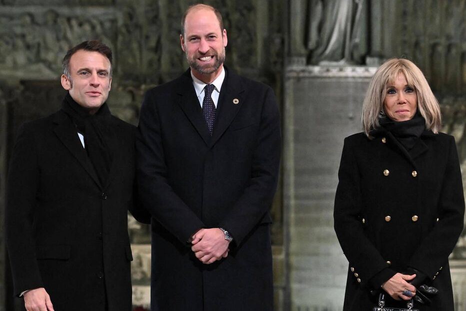 William, Emmanuelle Macron e a mulher