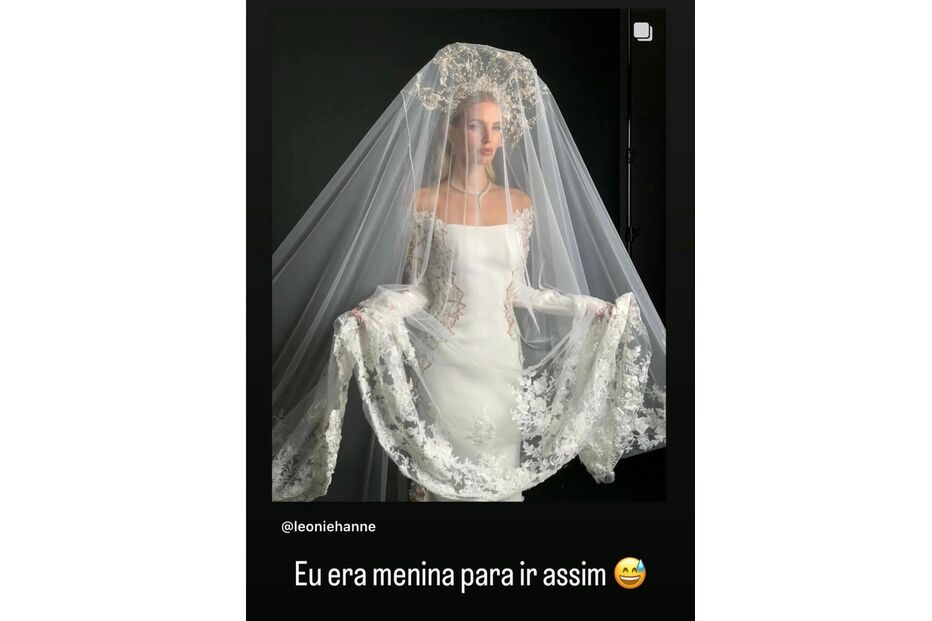 Cristina Ferreira mostra vestido de noiva