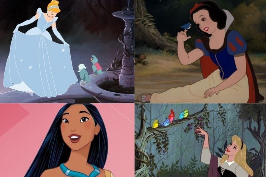 Cinderela, Branca de Neve, Pocahontas, Bela Adormecida