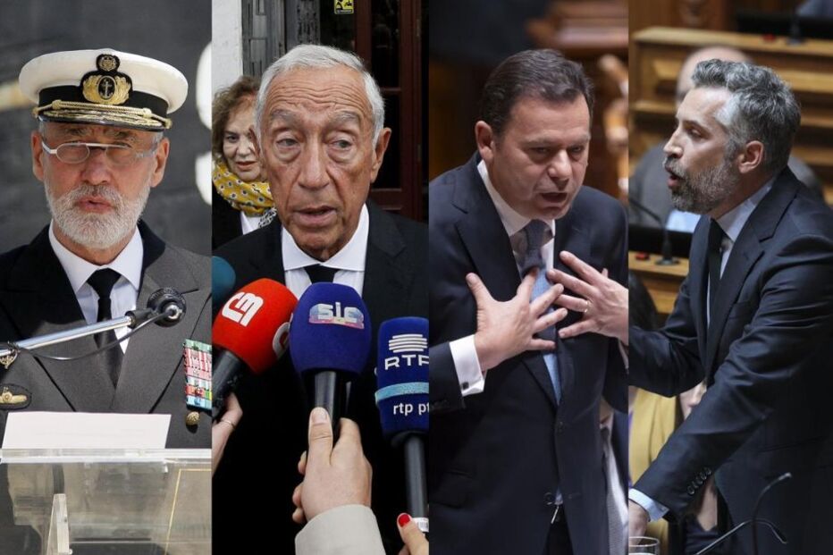 Gouveia e Melo, Marcelo Rebelo de Sousa, Luís Montenegro, Pedro Nuno Santos 