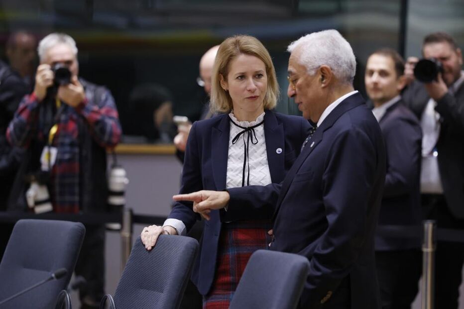 António Costa e Kaja Kallas, a alta representante para a Política Externa e de Segurança da União Europeia 
