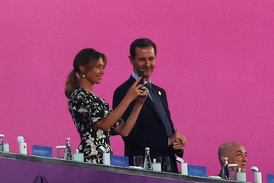Bashar al-Assad com a esposa, Asma