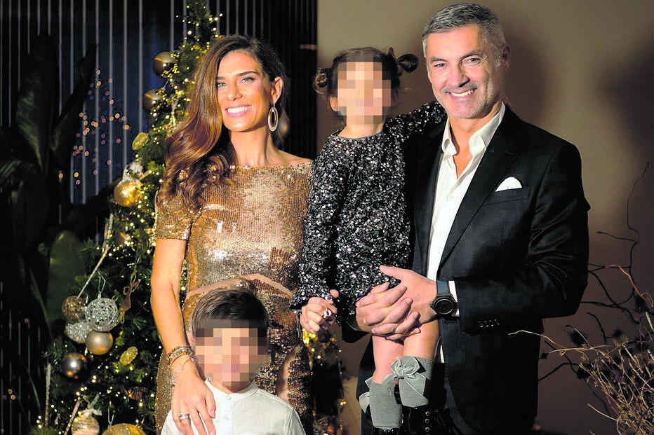 Vítor Baia e Andreia Santos com os filhos
