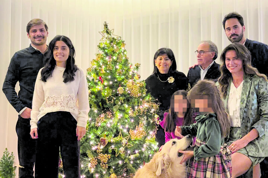 Cláudia Vieira passou a noite de 24 em Guimarães com a família