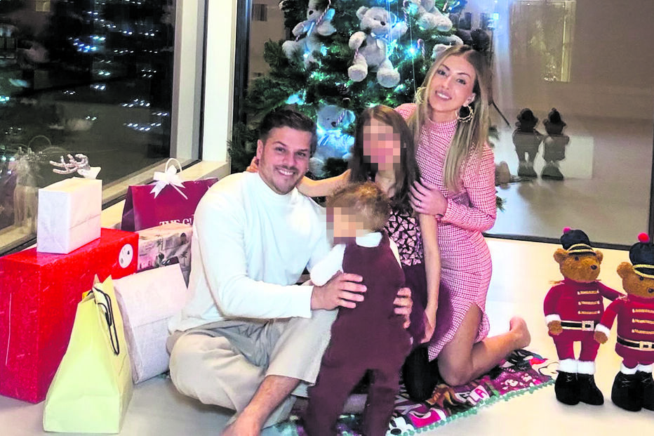 Mickael Carreira, Laura Figueiredo e os filhos Beatriz e Gabriel