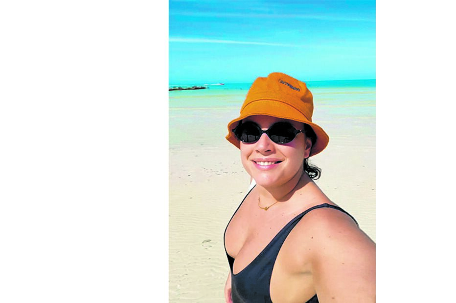 Ana Guiomar na ilha de Holbox 