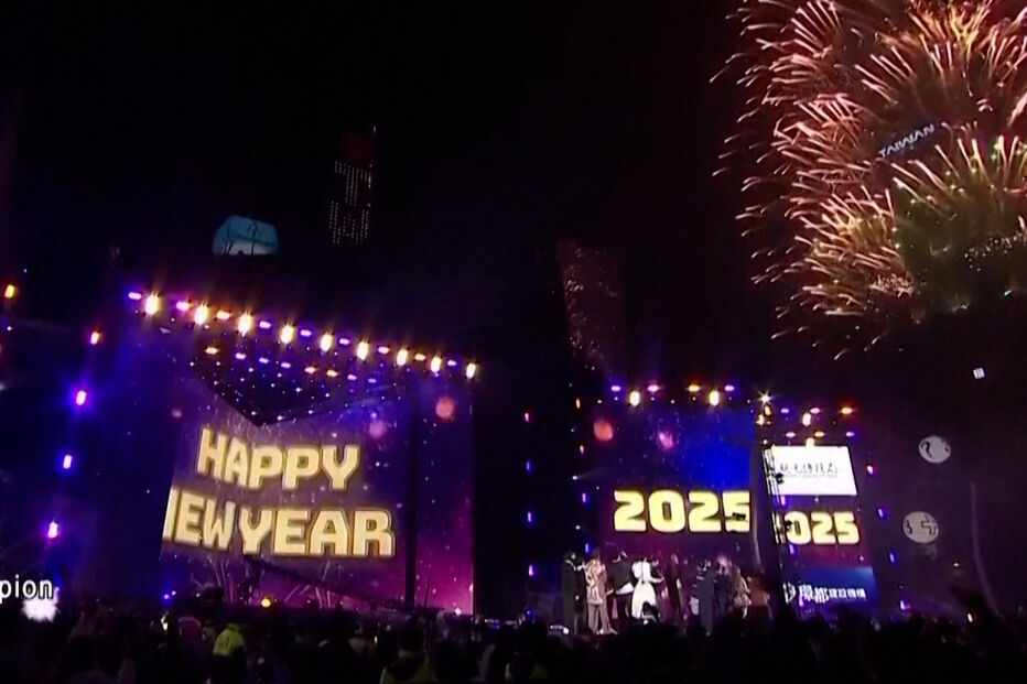Taiwan entra no novo ano com mega fogo de artifício lançado de um dos edifícios mais altos do mundo