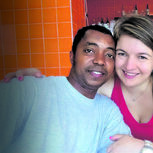 Wilson Baltazar e Fernanda Baltazar conheceram-se em Cabo Verde