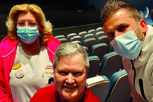 Marco Paulo com Céu Ameixinha e Eduardo Ferreira no Altice Forum Braga, onde ponderava dar um concerto 