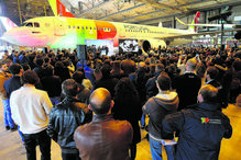 O avião em causa foi batizado com o nome de ‘Zé Pedro’, guitarrista dos Xutos e Pontapés, numa cerimónia em 2019 