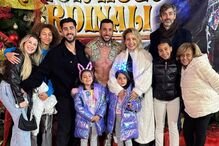 Luciana Abreu e o namorado Jorge Ruano com família e amigos